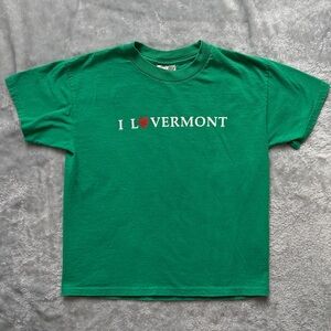“I LOVERMONT” Vermont Green Youth Tee